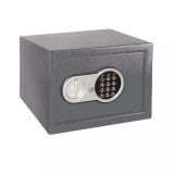 Cumpara ieftin Seif Electronic Birou SMITH &amp; LOCKE, 20x31x20 cm, 8.5L, Otel, Antifurt, Cifru, Gri