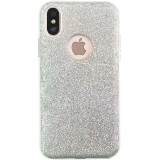 Husa Capac Spate Shine Argintiu APPLE iPhone X, iPhone Xs