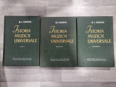 Istoria muzicii universale 3 vol de R.I.Gruber
