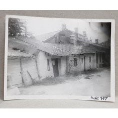 CASA DEMOLATA , STR, SEBASTIAN NR. 117 , FATADA POSTERIOARA , BUCURESTI, FOTOGRAFIE MONOCROMA, PE HARTIE LUCIOASA , ANII &#039;70 - &#039;80