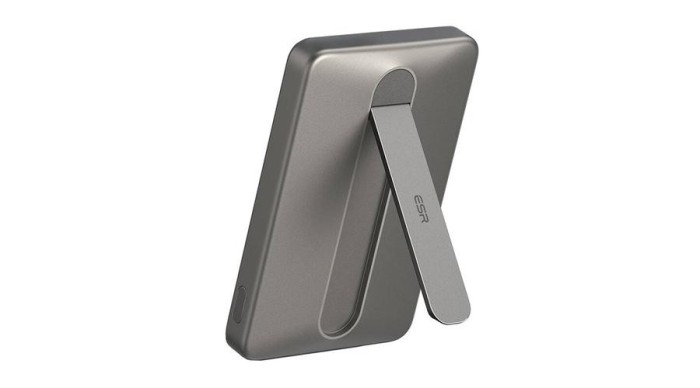 Baterie externă magnetică ESR Qi2 MagSlim 5000 mAh cu suport (nisip)