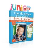 Fişe de desen pentru băieţi. Scrie și șterge! Junior plus (3-5 ani) - Paperback - *** - Gama