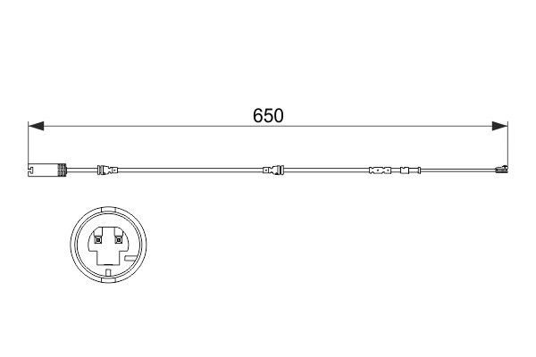 BOSCH 1 987 473 513 senzor de avertizare,uzura placute de frana
