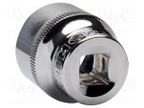 Cap tubular 6-puncte HEX 15mm 3/8 IRIMO crom-vanadium 28mm