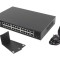 Switch Ethernet LANBERG 26 porturi RJ45 Gigabit PoE 1U rack negru
