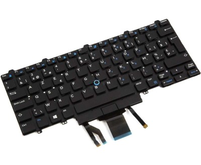 Tastatura Dell Latitude E5450 iluminata layout UK fara rama enter mare DUAL POINTING foto
