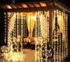 Instalatie de Craciun, ploaie multicolor, 336 leduri, 8x1M, 5826M, Gimihome