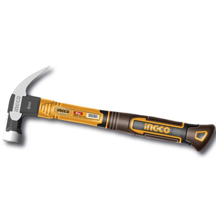 Ciocan cu 2 colti 220 g maner fibra sticla (nou) - Ingco HCH81008