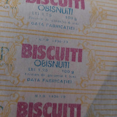 6 buc originale Nefo.Reclama veche de colectie-=ambalaj vechi BISCUITI OBISNUITI