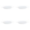 Set Farfurii 4 piese, Farfurii Adanci pentru Paste, Albe, Opal, diametru 28.5 cm