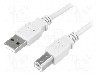 Cablu USB A mufa, USB B mufa, USB 2.0, lungime 5m, gri, LOGILINK - CU0009