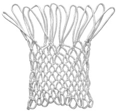 Plasa cos baschet, 12 carlige de agatat, lungime 55 cm, alb