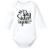 Body bebe alb big sister surori mesaj cadou funny bumbac marimea 74