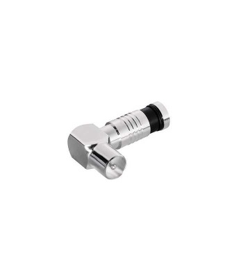 Mufa COAXIAL tata tip compresie cotit 90 grade max 7mm foto