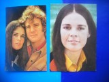 HOPCT LOT NR 1276 LOVE STORY-ACTORI/ARTISTI-2 CARTI POSTALE-NECIRCULATE
