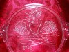 TAVA / PLATOU TORT STICLA WALTHER GLASS GERMANIA DECOR CU LEBEDE 37.5 CM