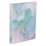 Biblioraft Marble, A4, Model Verde, Detalii Roz Auriu, Dimensiuni 32x24.5 cm, Fără Etichetă, Inele 2.5 cm