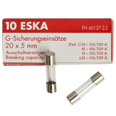 Siguranta fuzibila 5A 5x20mm rapida ESKA