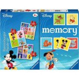 Puzzle + Joc Memory Personaje Disney, 25/36/49 Piese, Ravensburger