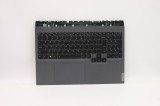 Carcasa superioara cu tastatura palmrest Laptop, Lenovo, Legion 5 Pro 16ACH6 Type 82JS, 5CB1C93162, 5CB1C93166, AP1ZV000100, iluminata, Slate Grey, la