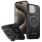 Husa iPhone 15 Pro Max protectie camera Techsuit CamVault MagSafe, negru