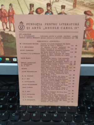 Catalog Fundația Regală pentru Literatură și Artă Regele Carol II, 1939, 082 foto