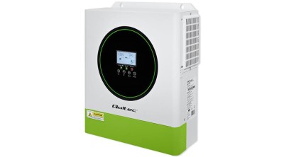 Invertor Solar Hibrid Qoltec Off-Grid 3500W | 100A | 24V | MPPT | BMS | Opțiune Wi-Fi | Sinus | Factor de putere 1.0 foto