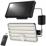 Lampa solara de perete Ustellar LED UT88269, 2500lm, Telecomanda, 3 moduri, senzor de miscare