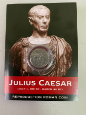 Replica moneda romana - Denarius - Julius Caesar foto