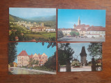 Lot 4 carti postale vintage cu Orasul Medias + 1 Petrila / CP1, Circulata, Printata