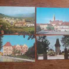 Lot 4 carti postale vintage cu Orasul Medias + 1 Petrila / CP1