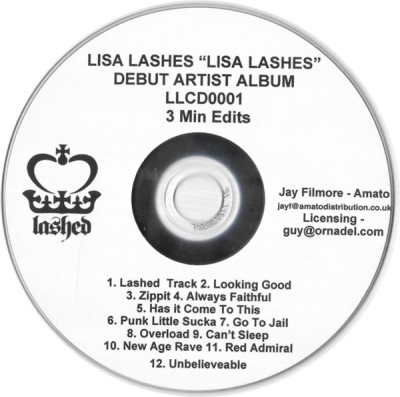 Lisa Lashes - &amp;quot;Lisa Lashes&amp;quot;, CDr foto
