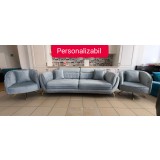 SET OSLO CANAPEA ( 3 LOCURI ) + 2 FOTOLII PERSONALIZABIL PE CULORI SI DIMENSIUNI