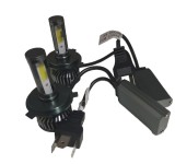 Cumpara ieftin Set 2 becuri led H4 F2, 12000 lumeni, putere 100W, 6000k, lumina alb-rece.