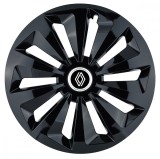 Cumpara ieftin Set 4 capace roti pentru Renault Nou, model Fox Black, R16, Autohelix MSA