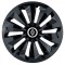 Set 4 capace roti pentru Renault Nou, model Fox Black, R16