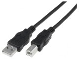 Cablu USB 2.0 A-B 3m Negru, Digitus