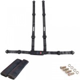 Centura de siguranta Tenzo-R Sport cu 4 puncte de prindere, cu perna pentru centura, set negru Performance AutoTuning