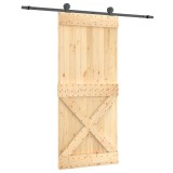 Cumpara ieftin Usa glisanta cu set feronerie, 90x210 cm, lemn masiv de pin