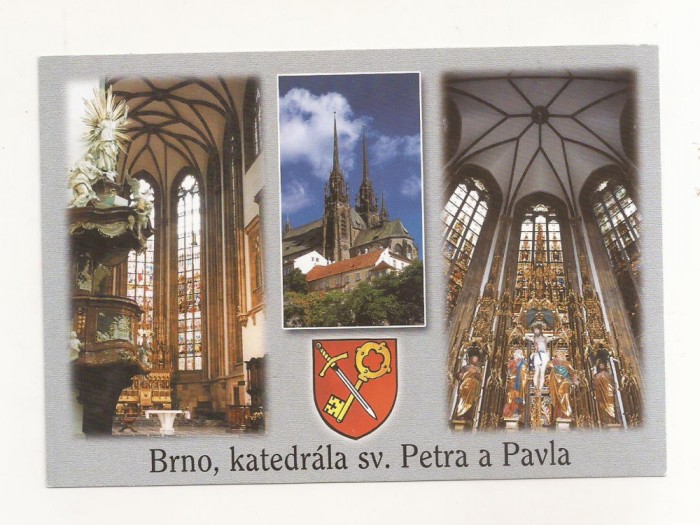 FA60-Carte Postala- CEHIA - Brno, Catedrala Sf. Petru si Pavel, necirculata