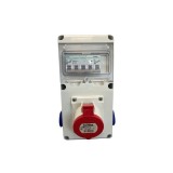 Tablou organizare șantier cablat 1&times;32A 2&times;Schuko IP44 &ndash; SCAME | 633.RO0023