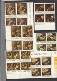 ROMANIA 1970 LP 741 REPRODUCERI DE ARTA I - SCENE DE VANATOARE BLOC DE 4 TIMBRE MNH