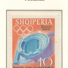 Albania 1964 Mi 838 MNH - Expoziție internațională de timbre sportive, Rimini