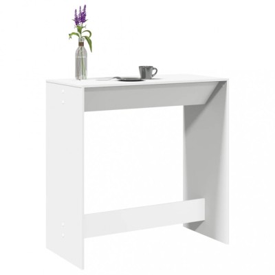 vidaXL Masă de bar, alb, 102x50x103,5 cm, lemn prelucrat 854427 foto