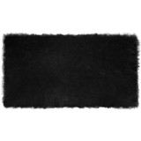 vidaXL Covor Faux din L&acirc;nă de oaie Negru 60 x 110 cm Poliester 42021565
