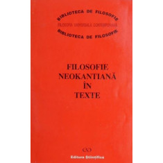 Filosofie neokantiana in texte