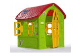 Casuta Gradina Copii Lean 7412 Verde, Plastic Rezistent UV, 120x113x111 cm, Interior/Exterior, +2 Ani