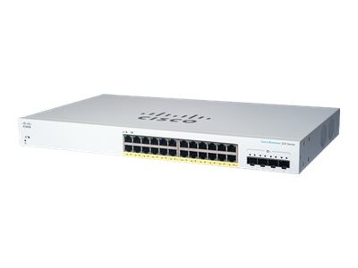 Cisco CBS220-24P-4X-EU Smart 24-port GE, PoE+ 195W, 4x10G SFP+ foto
