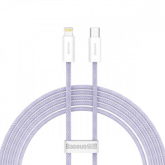 Cablu De încărcare Rapidă Baseus Dynamic 2 Series USB-C - Lightning 20W 480Mbps 2m Violet CALD040305