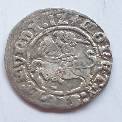 Polonia 1/2 gros/ groschen 1512 argint Sigismund l cel Bătr&amp;acirc;n foto